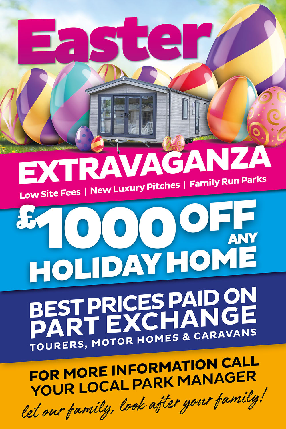 Easter Extravaganza - £1000 off any holiday home