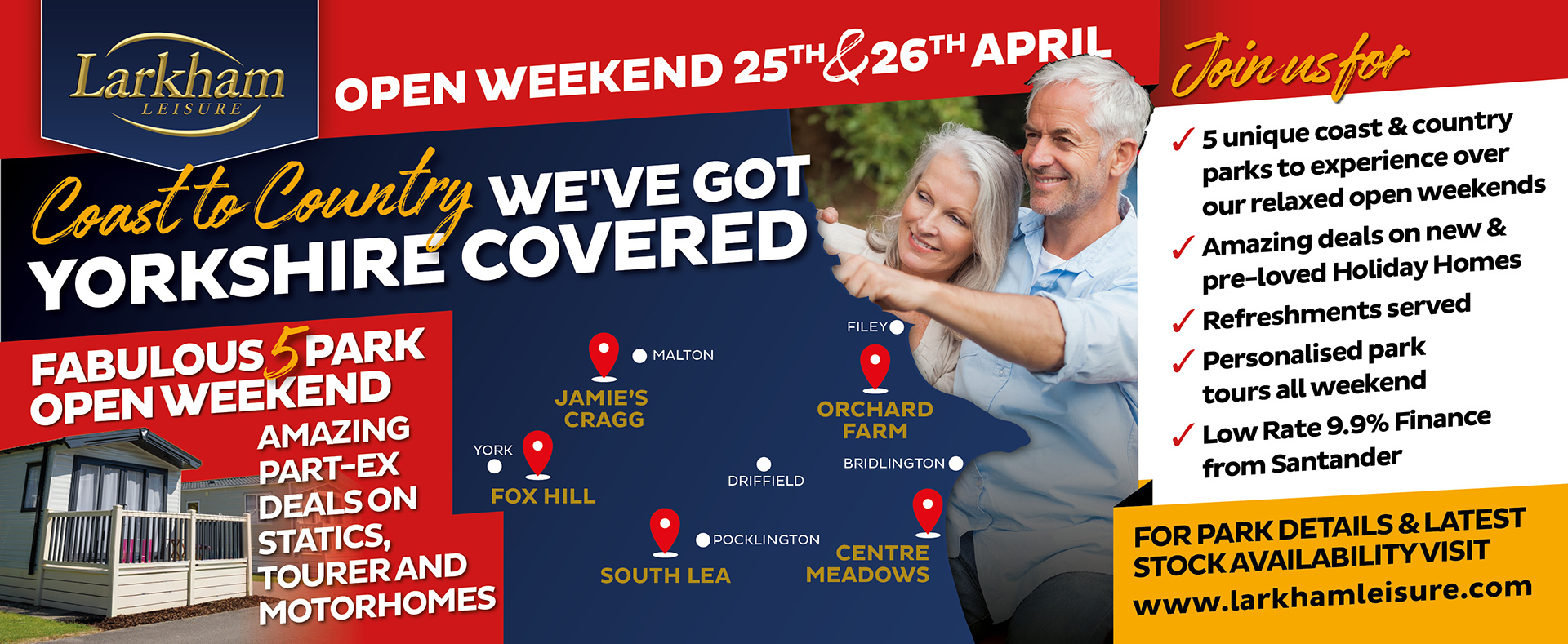 Open Weekend 25th and 26th April at Jamies Cragg, Fox Hill, Orchard Farm, South Lea and Centre Meadows