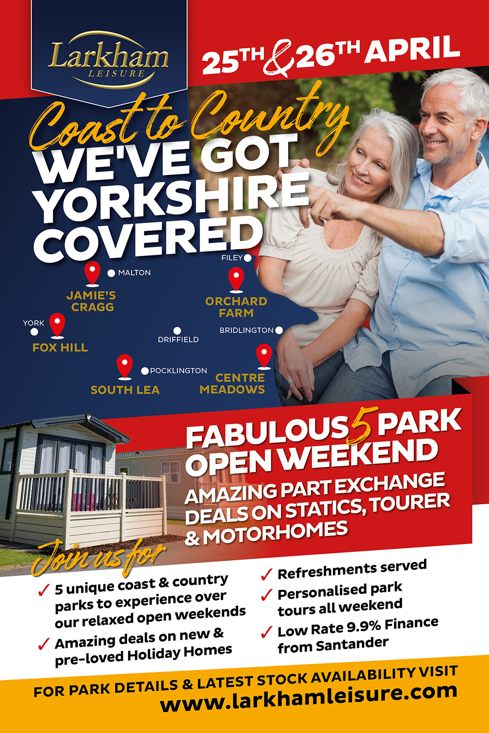 Open Weekend 25th and 26th April at Jamies Cragg, Fox Hill, Orchard Farm, South Lea and Centre Meadows